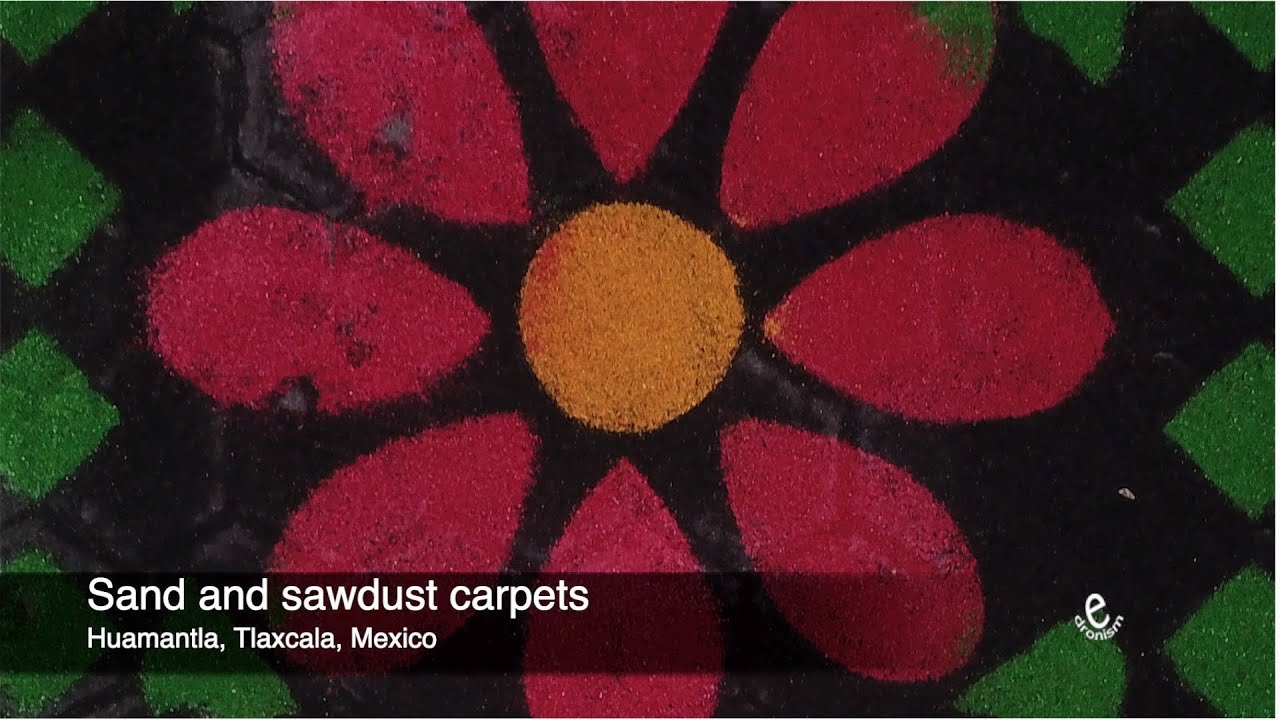 Private driver from Mexico City to Huamantla: Night of colorful sawdust carpets