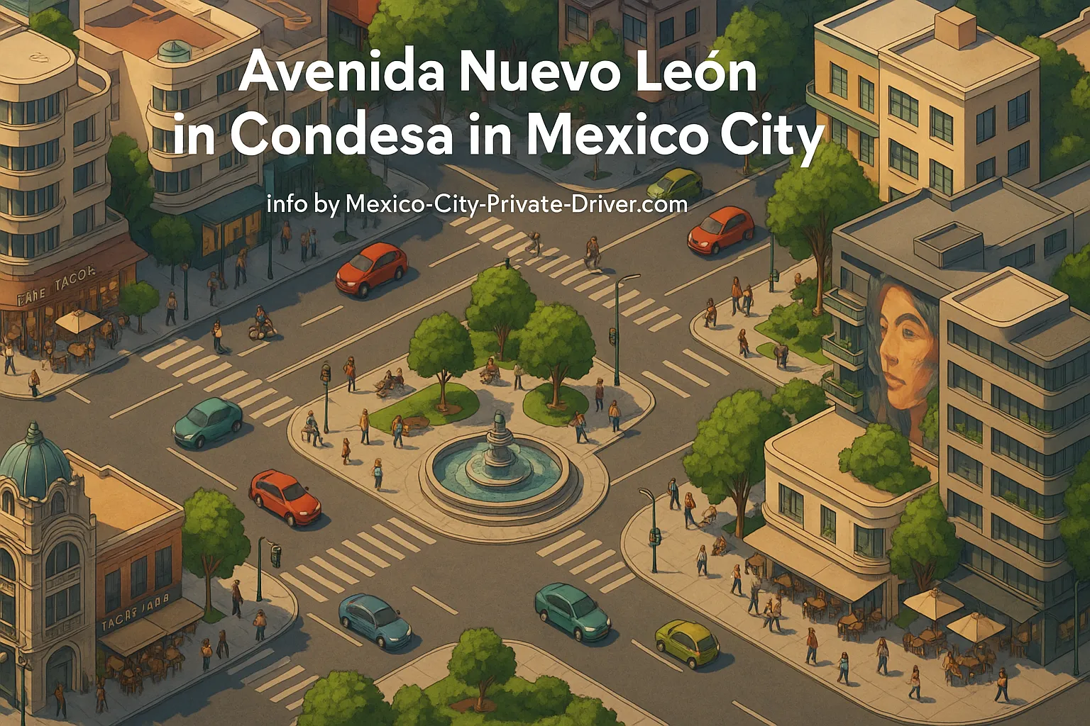 Avenida Nuevo León in Condesa in Mexico City