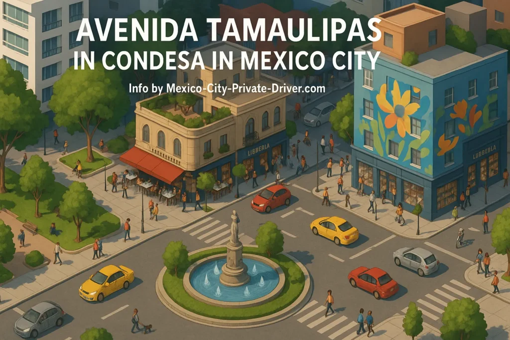 Avenida Tamaulipas in Condesa in Mexico City