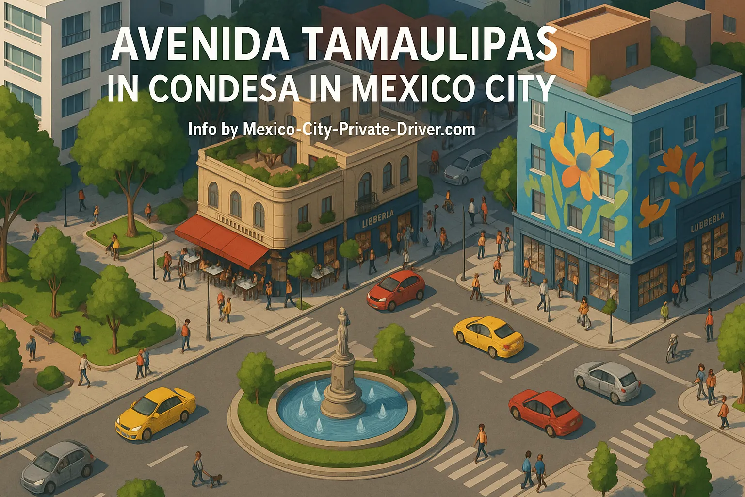 Avenida Tamaulipas in Condesa in Mexico City