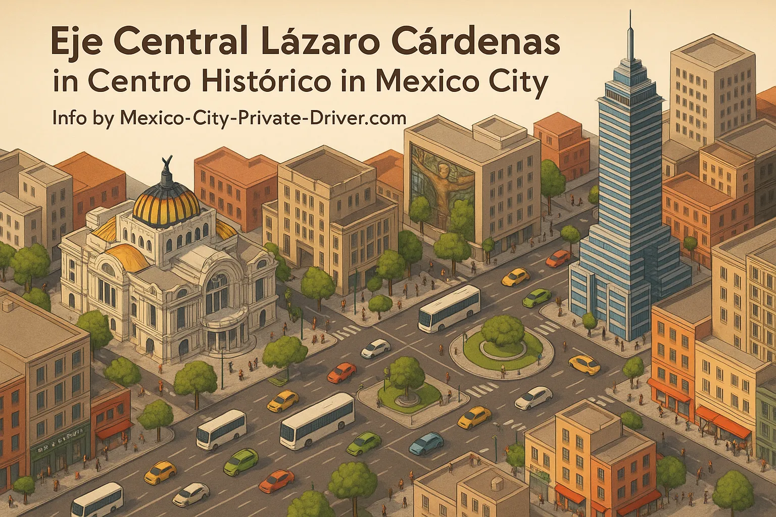 Eje Central Lázaro Cárdenas in Centro Histórico in Mexico City