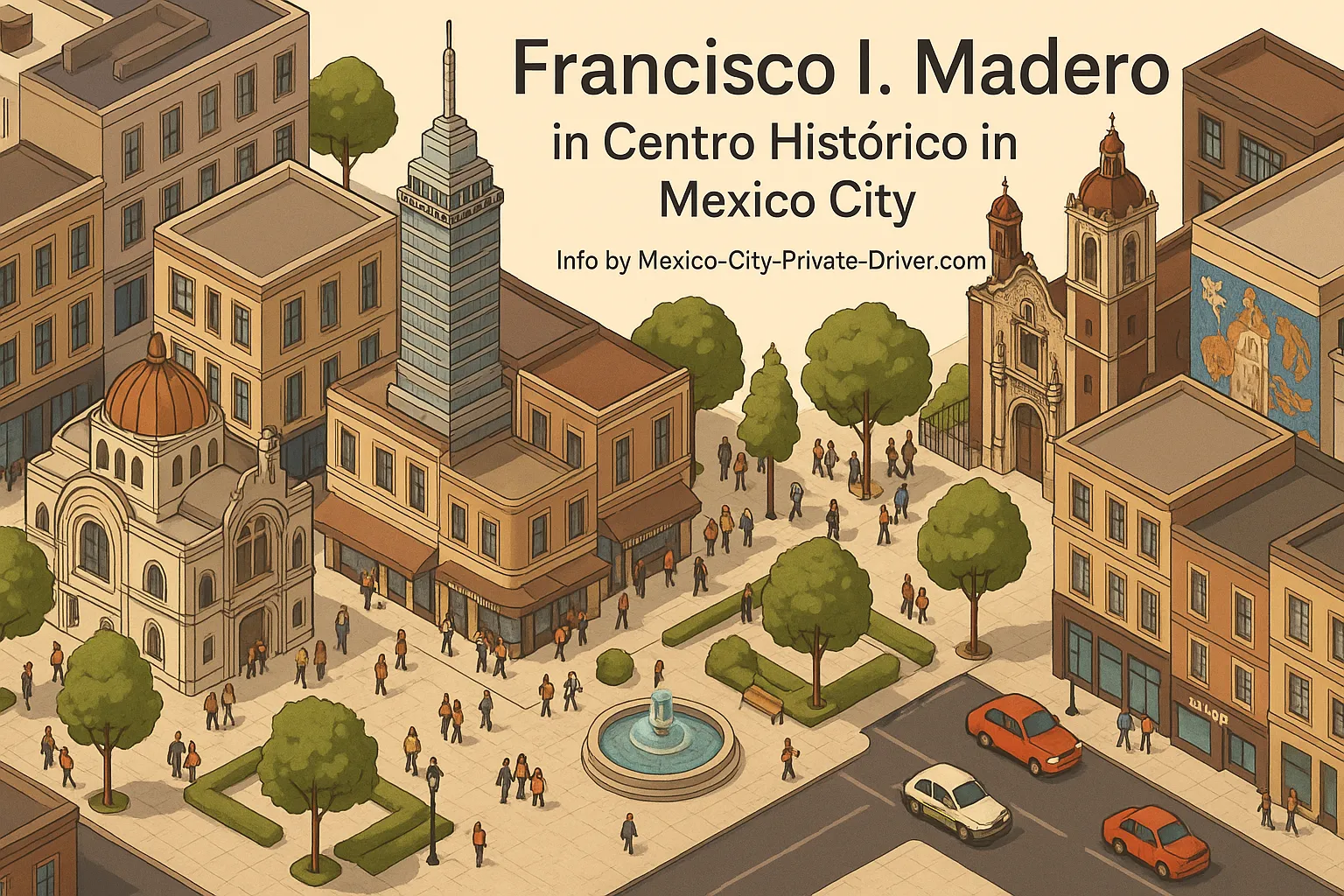 Francisco I. Madero in Centro Histórico in Mexico City