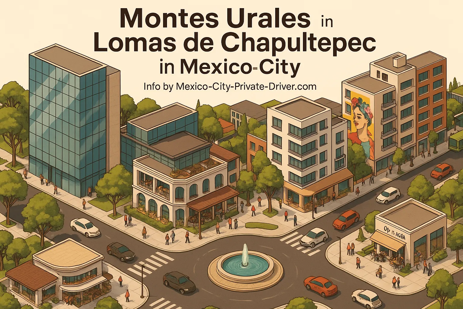 Montes Urales in Lomas de Chapultepec in Mexico City