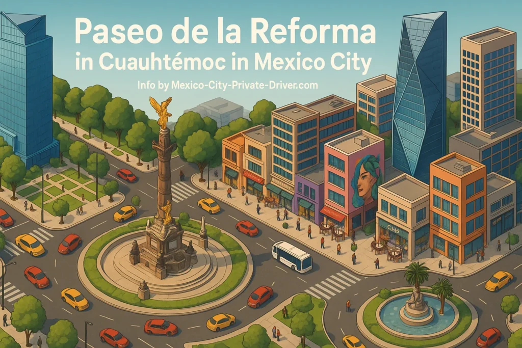 Paseo de la Reforma in Cuauhtémoc in Mexico City