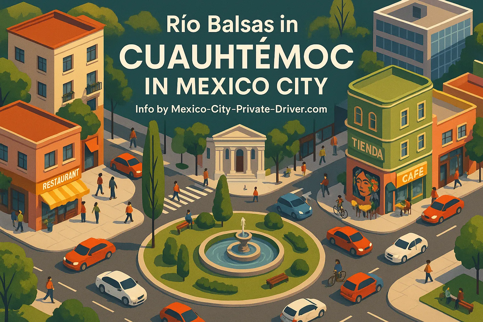 Río Balsas in Cuauhtémoc in Mexico City