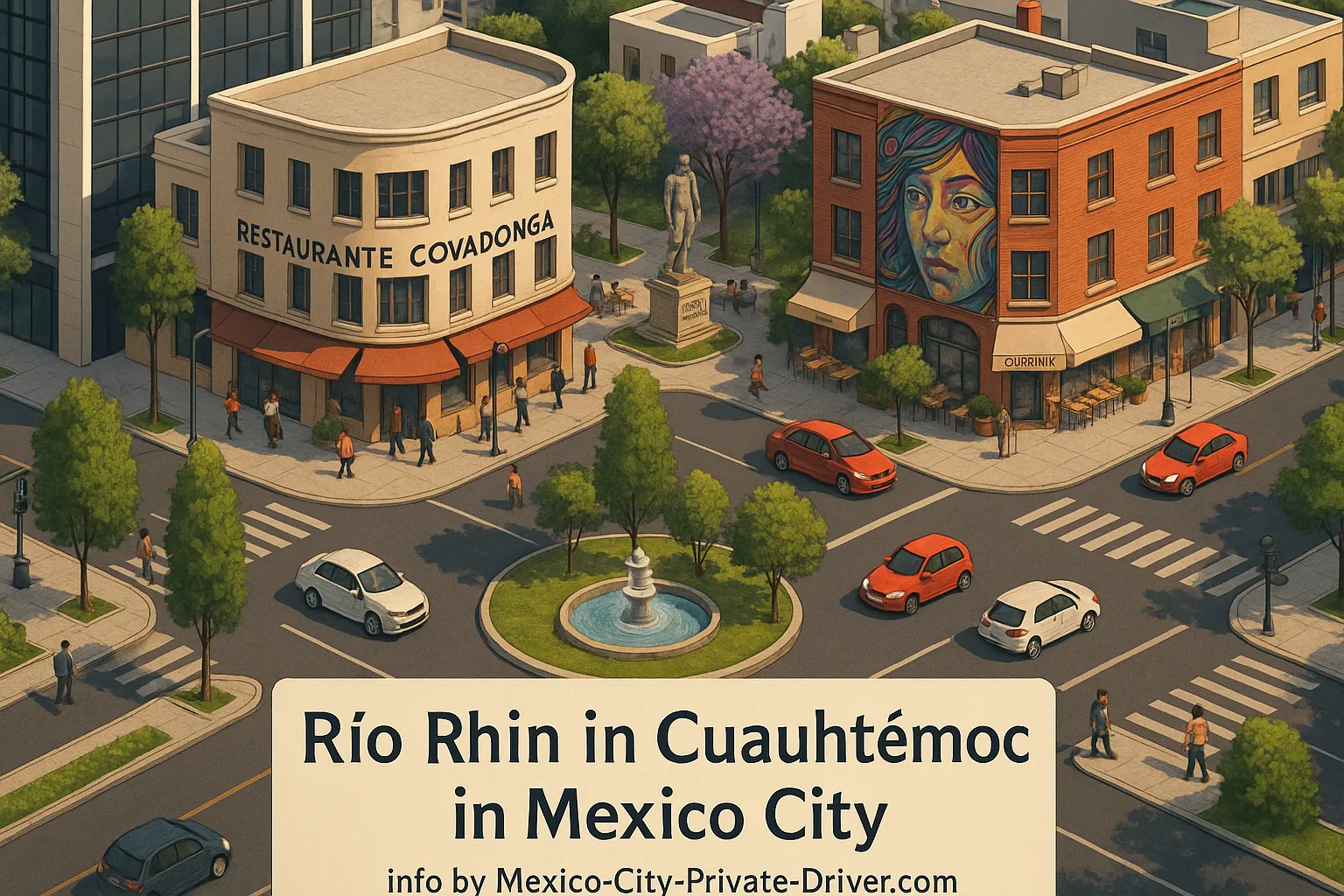 Río Rhin in Cuauhtémoc in Mexico City