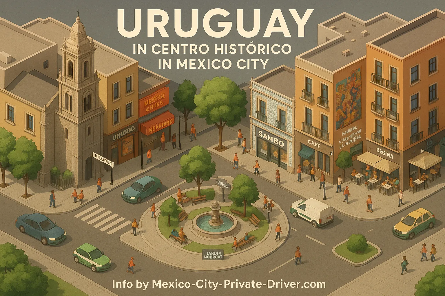 Uruguay in Centro Histórico in Mexico City