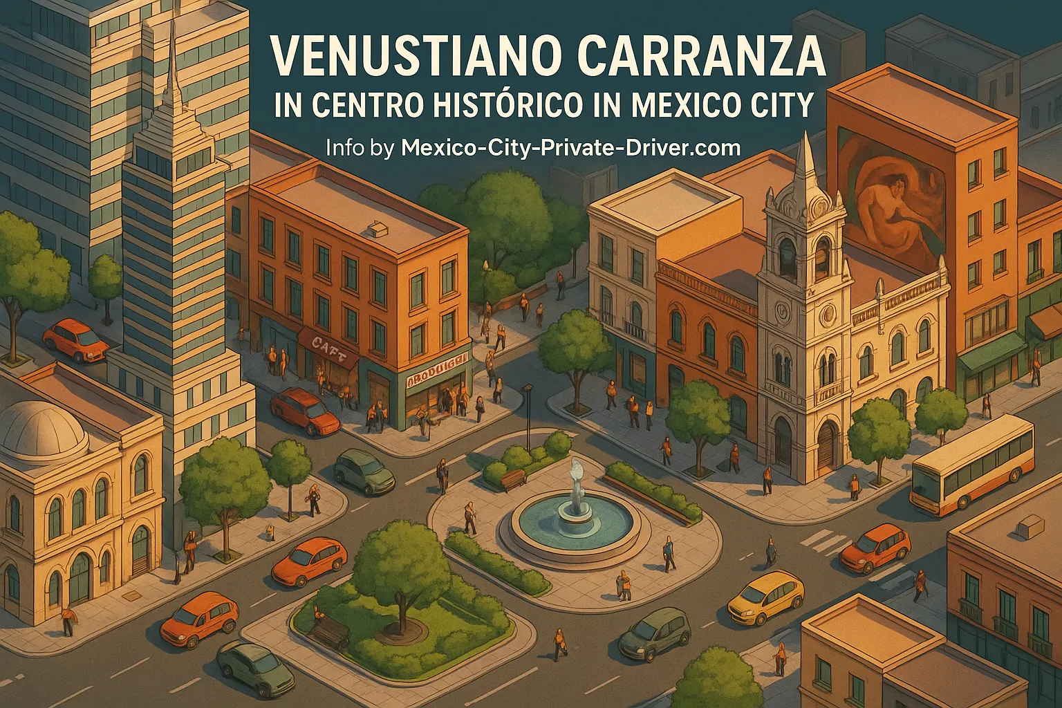 Venustiano Carranza in Centro Histórico in Mexico City