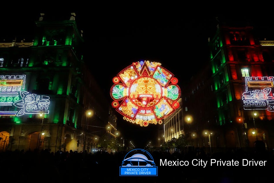 Colorful street vendors selling crafts and food at Zócalo, Mexico City.