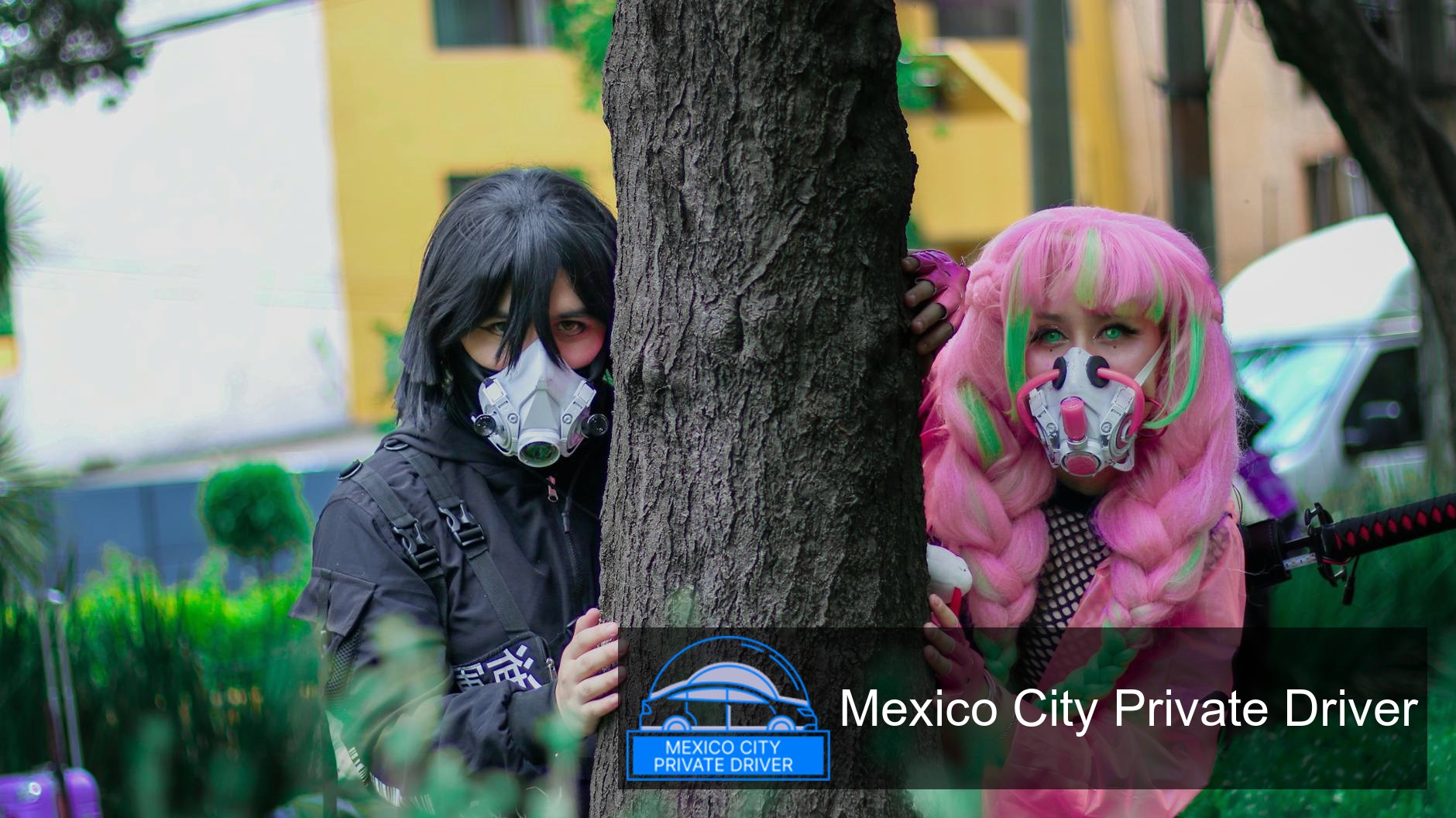The sleek, contemporary façade of Museo Jumex in Mexico City, surrounded by lush greenery and urban art installations.