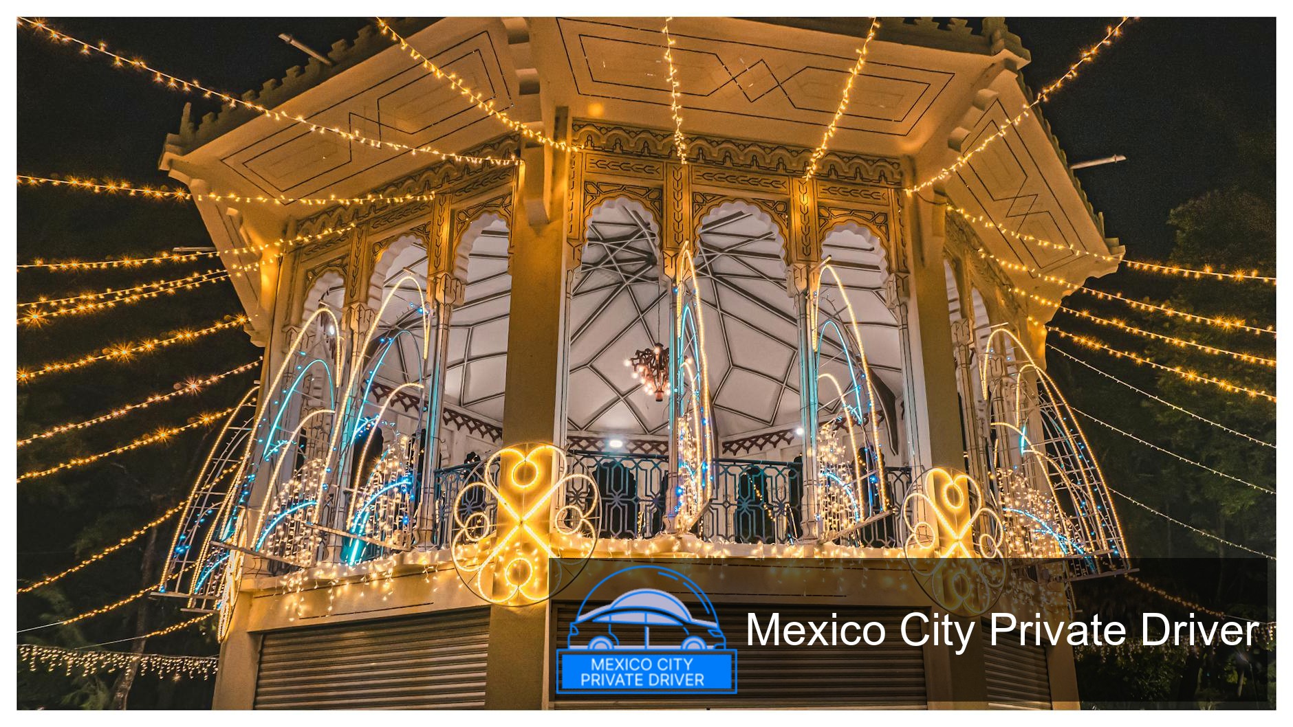 A serene view of Parque España's lush trees and colorful pathways, showcasing local flora in Mexico City.