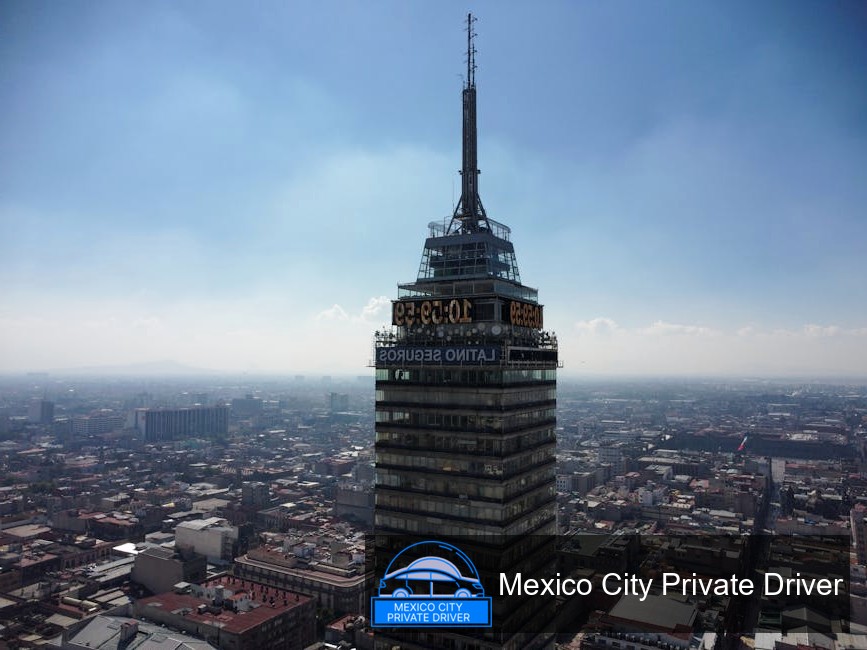Stunning panoramic view of Mexico City from the observation deck of Torre Latinoamericana, showcasing the skyline and nearby landmarks.