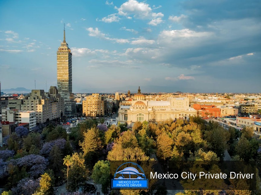 A breathtaking view over Mexico City from the observation deck of Torre Latinoamericana, showcasing the sprawling urban landscape.